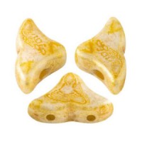 Hélios par Puca® kralen Opaque beige spotted 02010-65322